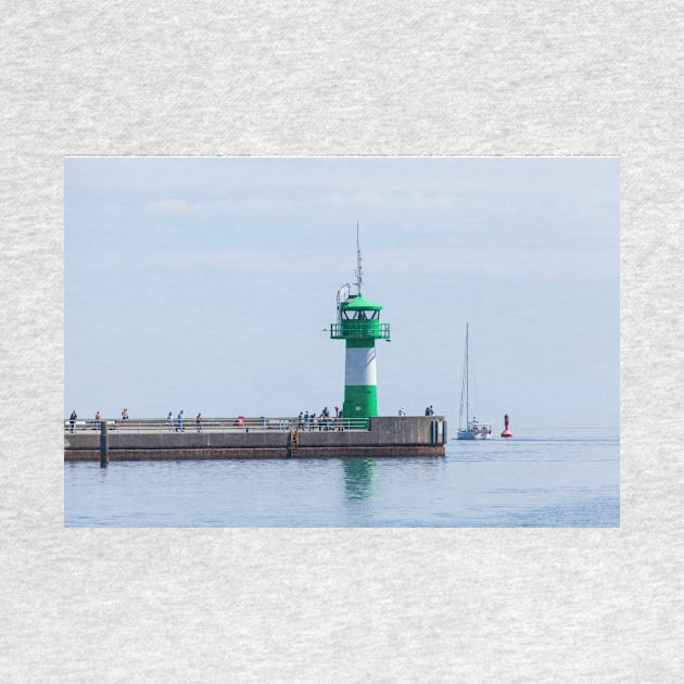 Lighthouse, Luebeck-Travemuende, Schleswig-Holstein, Germany, Europe by Kruegerfoto